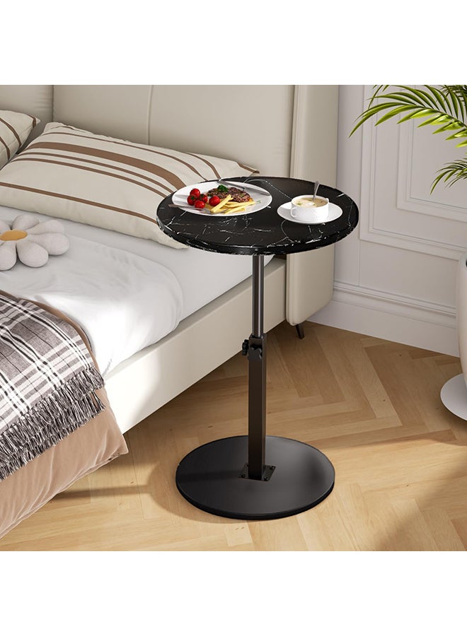 XiuWoo Adjustable Side Table, Round End Table, Small Bedside Table, Mid Century Modern Nightstand for Living Room, Bedroom, Corners and Office - Image 5