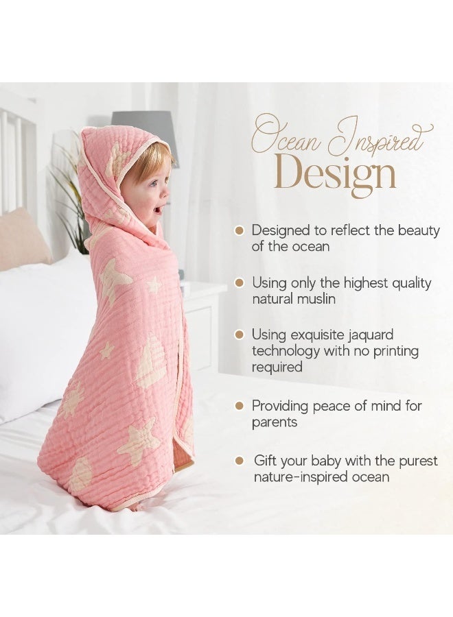 HardNok Ultra-Soft Muslin Baby Hooded Towel - Image 2