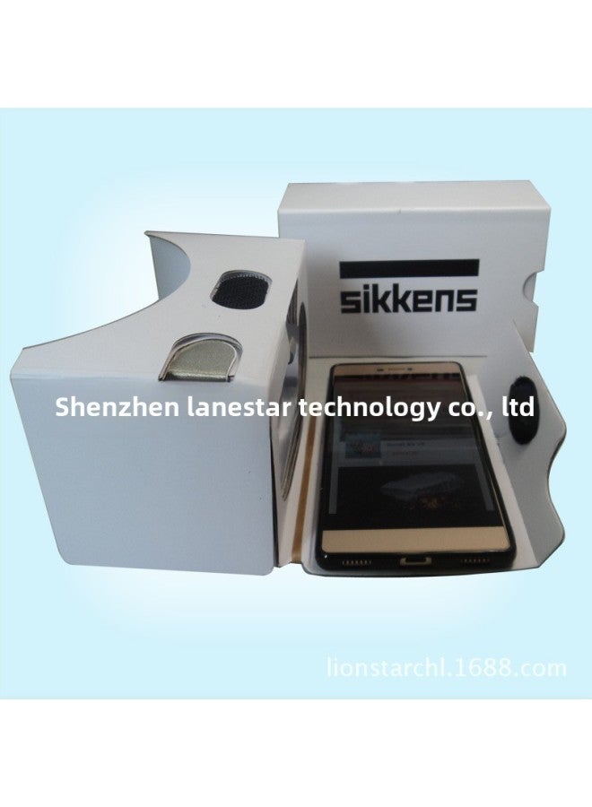 CardboardVR Glasses Google Glasses Second Generation Google Carton Digital Glasses-Color:Black  - Image 2