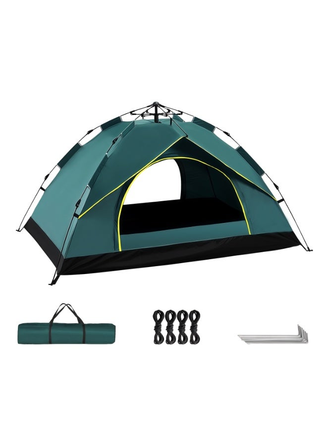 2 Door Breathable Person Camping 3-4 Persons，Waterproof UV Protection Pop Up Camping Hiking Mountaineering Tent for Family Outdoor Sports Travel Picnic - Image 1