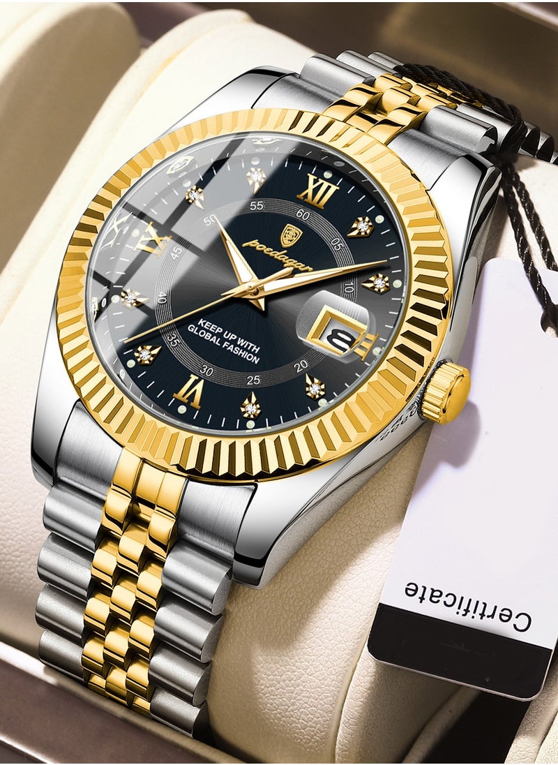 POEDAGAR Waterproof Luminous Men's Watch Quartz- 40mm  - Image 2