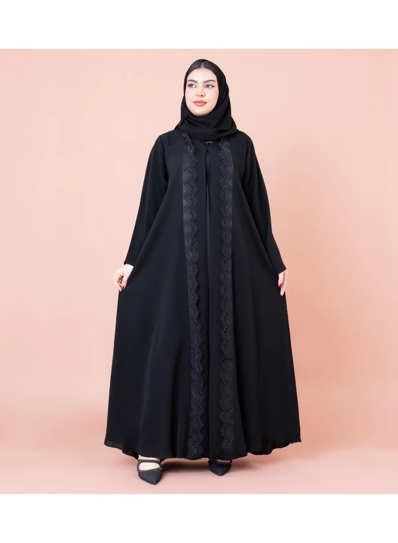 IKKXA Front Details Arabian Abaya