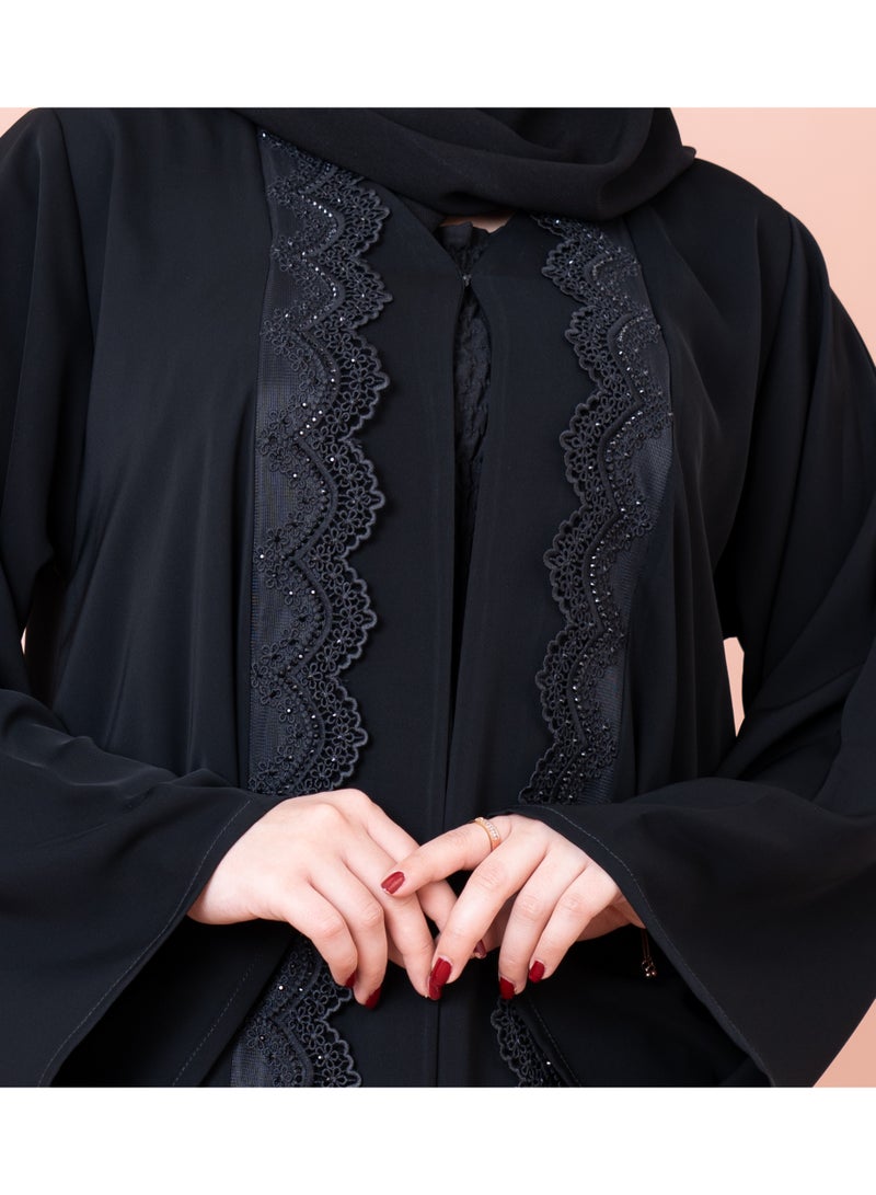 اكسا عباية عربية تفاصيل امامية - Image 4