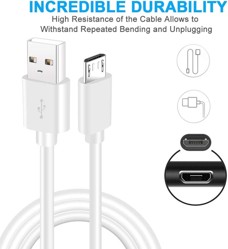 SCOVEE كابل تمديد طاقة USB بطول 20 قدم لكاميرات WyzeCam وWyzeCam Pan وكاميرا YI وكاميرا NestCam الداخلية وكاميرا Netvue وكاميرا KasaCam الداخلية وكاميرا Furbo Dog وكاميرا Blink وكاميرا Cloud وكابل شحن من نوع A إلى Micro USB لكاميرات الأمان - Image 3