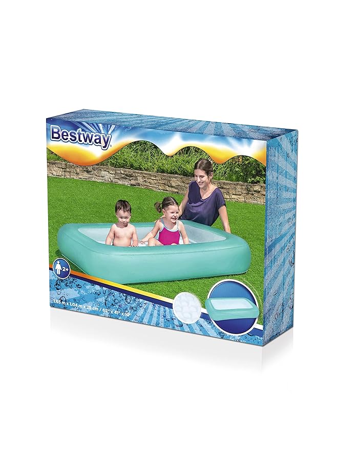 بست واي مسبح تجديف قابل للنفخ | مسبح حديقة قابل للنفخ للأطفال من عمر سنتين فما فوق، أخضر، 65 بوصة × 41 بوصة × 10 بوصات/1.65 × 1.04 × 25 سم، 26 51115 أزرق - Image 3
