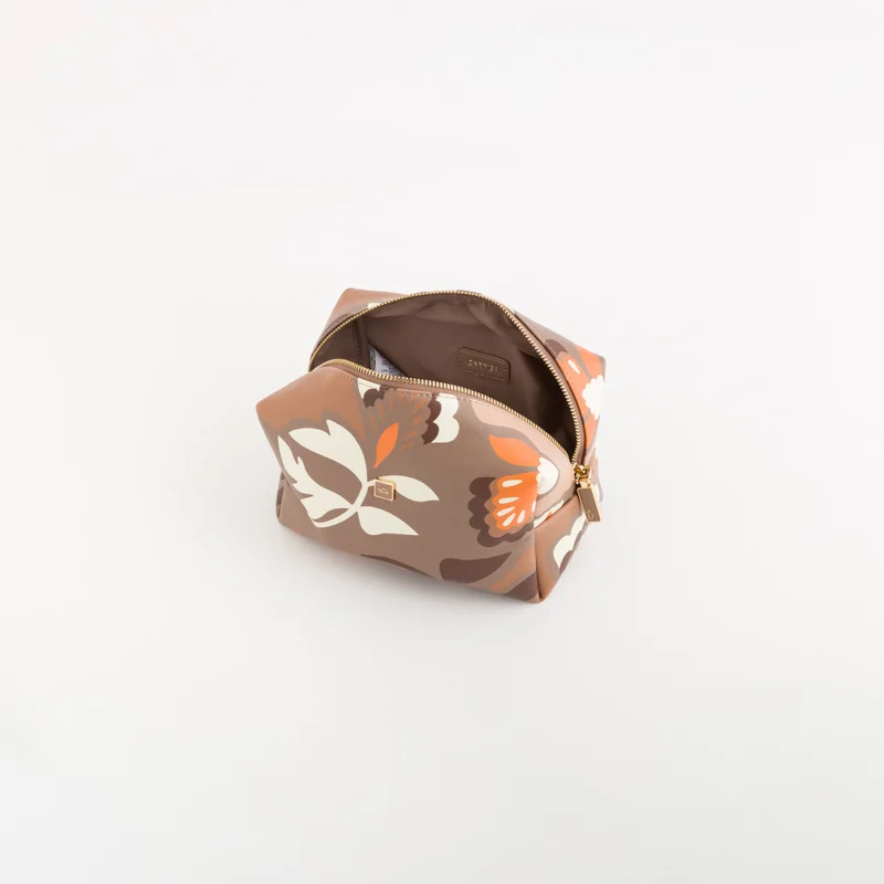 كاربيزا Women's Toiletry Bag Bouquet Wallet V1 Taupe/Multicolour