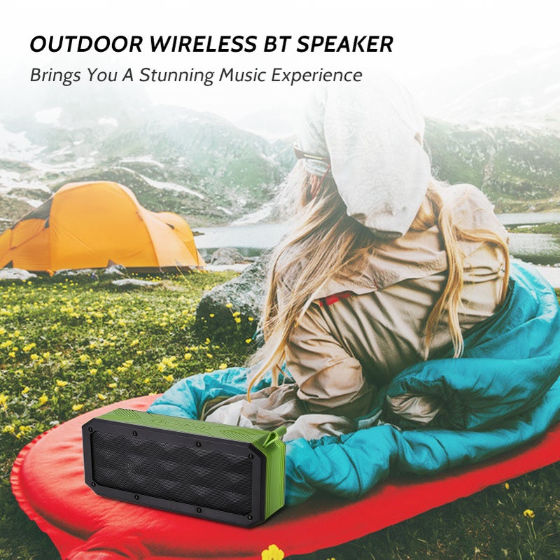 Outdoor BT Speaker Multi-Functional Wirelessly Portable TF Card AUX Input MP3 Player IP65 Waterproof Rechargeable Mini Loudspeaker Box - Image 3
