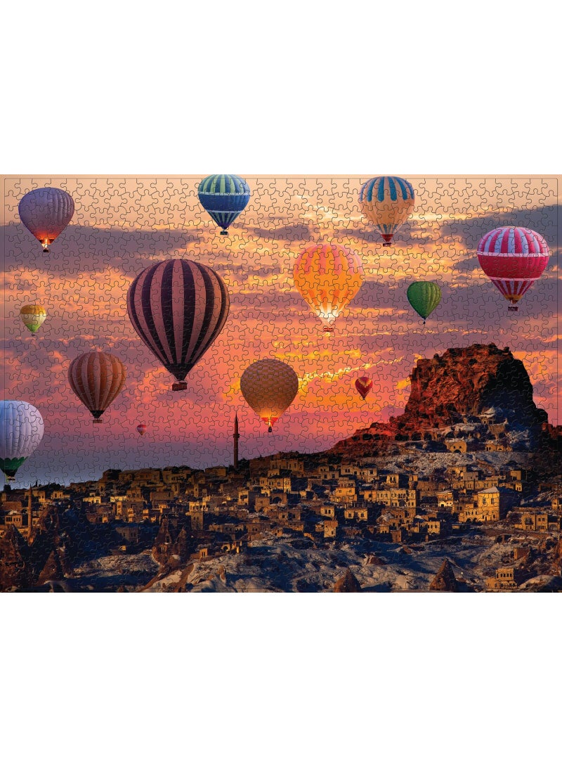 1000-Piece Colorful Landscape Jigsaw Puzzle - Brain-Enhancing Art Challenge - Image 2