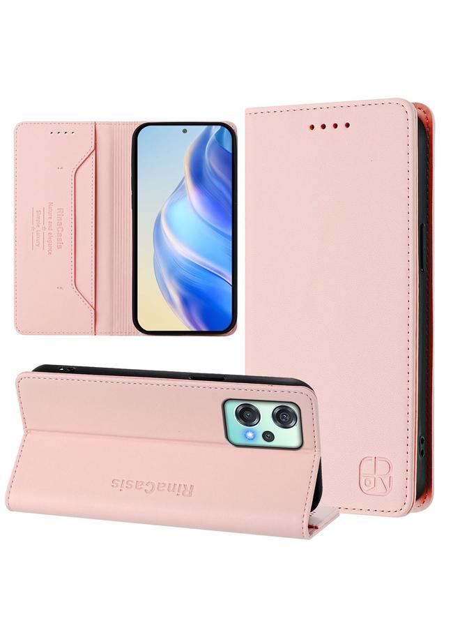 S-TOP Case For OnePlus Nord CE 2 Lite 5G / Nord 2 Lite RC01 Dual-Folded Magnetic Suction RFID Leather Phone Case - Image 1