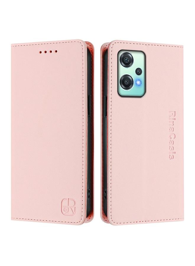 S-TOP Case For OnePlus Nord CE 2 Lite 5G / Nord 2 Lite RC01 Dual-Folded Magnetic Suction RFID Leather Phone Case - Image 2