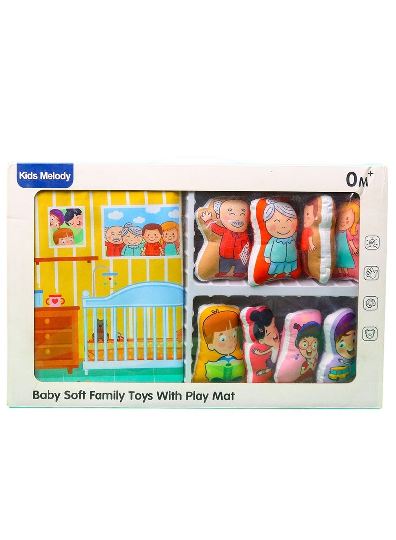 Baby Soft Family Toys with Playmat - 6630  - Image 2