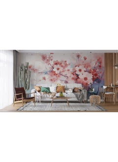 Acrylic Paintings Of Spring Blossoms  Fabric Wallpaper Covers An Area ​​Up To 4.2Mx3M With Adhesive  And Smoothing Tool - pzsku/Z236FCB38FDA6E45CB696Z/45/_/1730909964/2b4b9109-b43e-4728-b69d-7a9b07121aa5