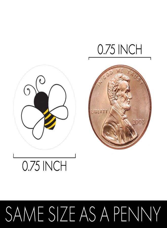 DISTINCTIVS Bumble Bee Baby Shower Favor Stickers - 180 Labels - Image 3