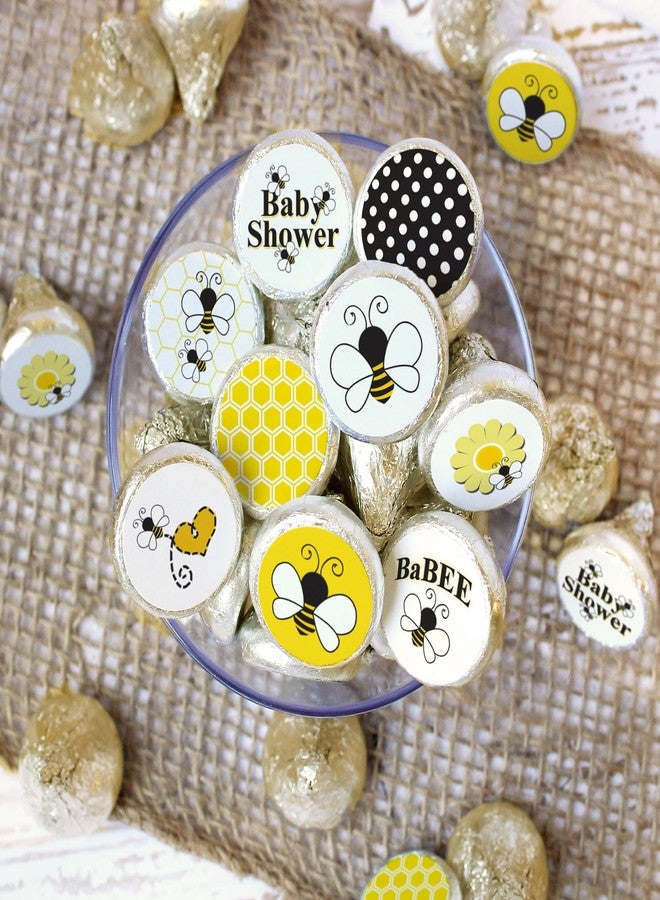 DISTINCTIVS Bumble Bee Baby Shower Favor Stickers - 180 Labels - Image 2