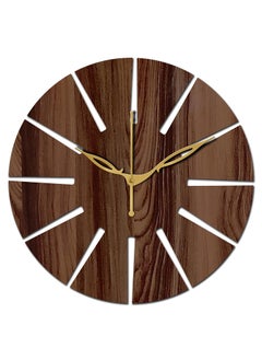 Yami Yami MDF Wood Analog 25 cm X 25 cm Wall Clock (Brown, Without Glass, Small Size) | Wall Clock 002-Wenge -1  - Image 2