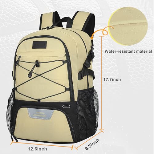 Goloni Soccer BackpackBasketball Backpack with Ball Compartment Shoe CompartmentBackpack for BasketballSoccer Football Volleyball Swim Gym Travel - Image 3