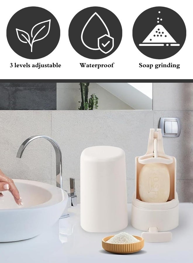 ATRI Soap Grinder for Bar Soap, Wall Mounted Adjustable Waterproof Soap Container , Bar Soap Dispenser for Travel Kitchen Bathroom - Image 2