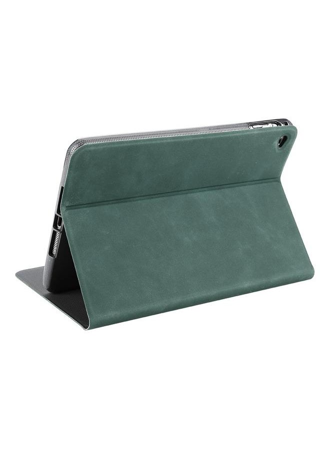 Thoraya Protective Case for iPad Mini 4 Anti-crack Full Covering Flip Case for iPad Mini4 - Dark Green  - Image 4