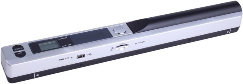 Document Camera, Handheld Scanner A4 Document Fast HD 900DPI USB Wireless for Work Study Photo Receipts Scan JPG/PDF Word/Excel for Live Demo, Distance(Silver) - Image 1