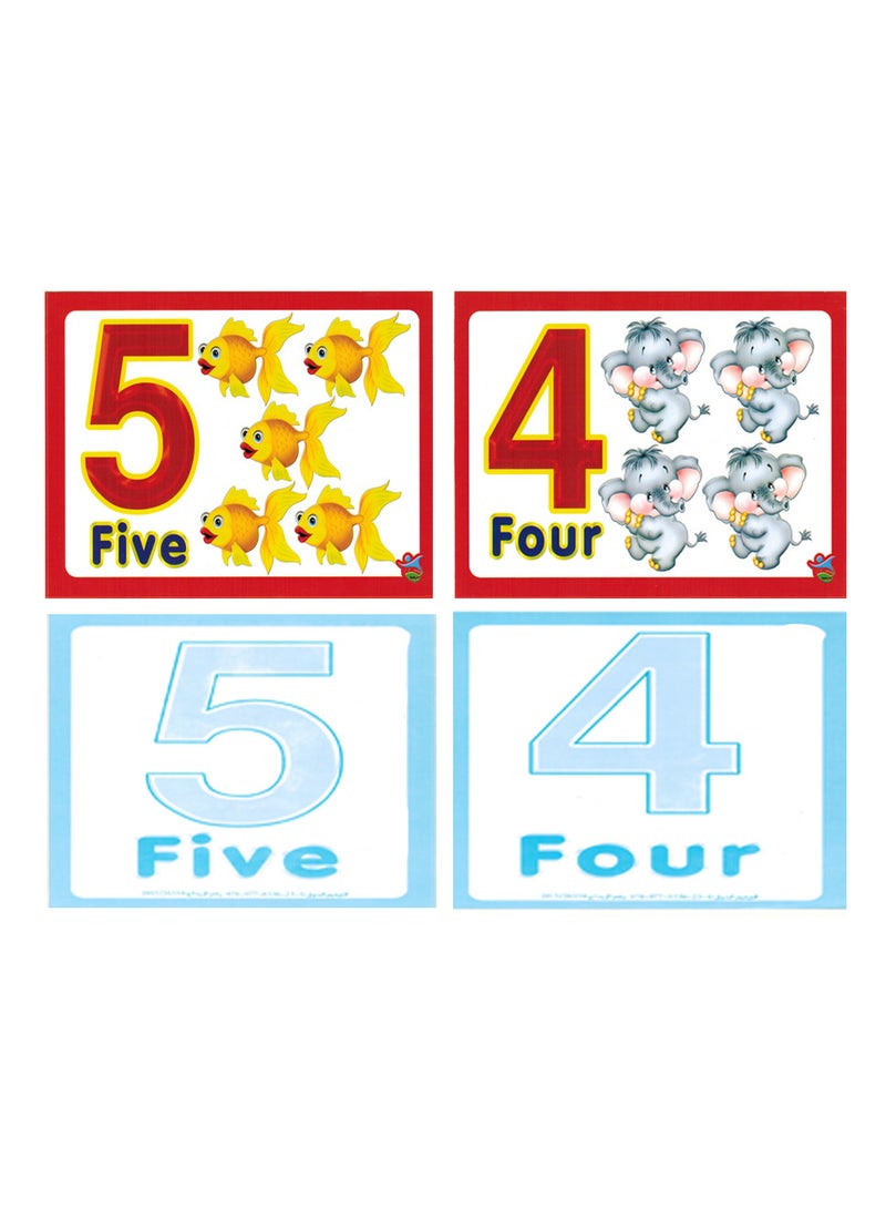 فلاش بطاقات ارقام انجليزى لتعليم الاطفال 20 بطاقة - Image 1