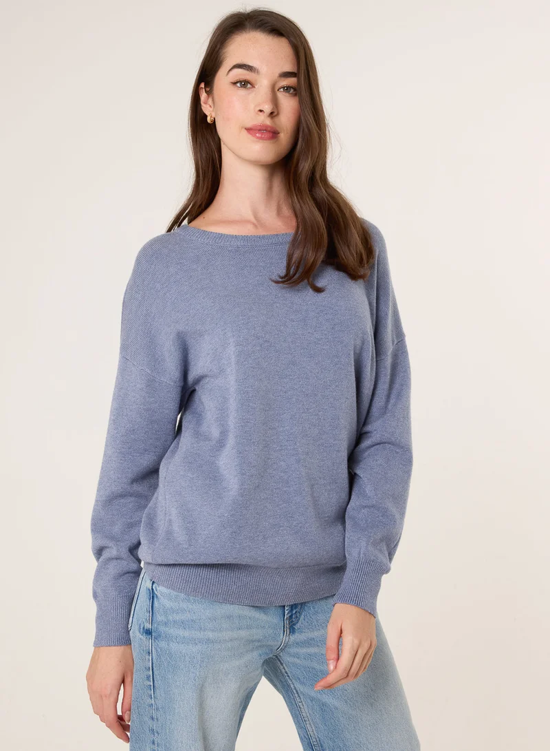Blue Vanilla Round Neck Jumper