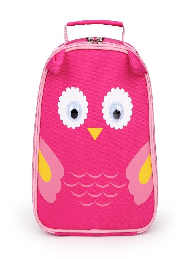 yodo Kids Insulated Lunch Tote Bag with Name Tag, Owl - Image 2