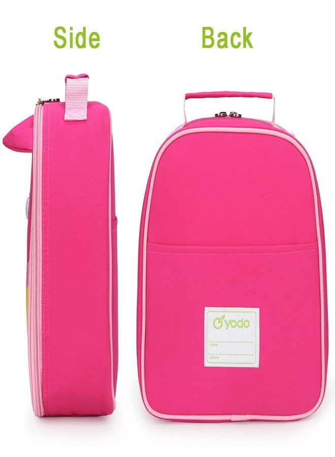 yodo Kids Insulated Lunch Tote Bag with Name Tag, Owl - Image 3