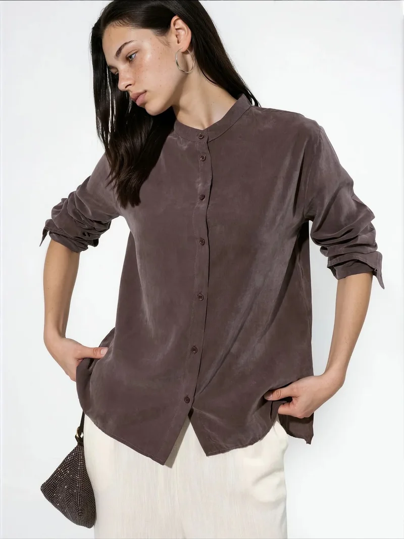 بوسيم BUSEM Women's Tencel-Blend Shirt