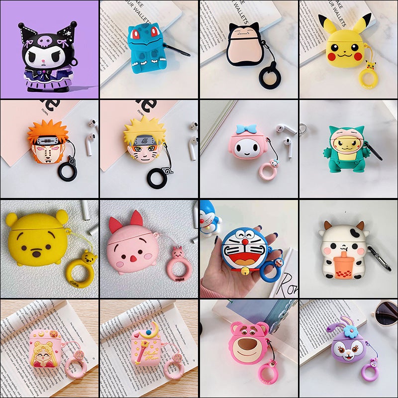 Creative Airpods 4 Generation Silicone Protective Case Cartoon Cute Suitable For Apple Pro2 Generation Wireless Bluetooth Earphone Box - Image 2