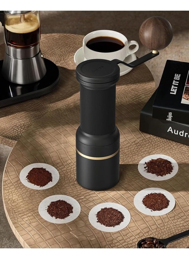 الكوكيناري مطحنة قهوة يدوية Cocinare ESSENCE GO B38 Ultra – مع حقيبة حمل، سعة 30 جم، شفرات GhostEdge Ultra مع 80 درجة طحن، مثالية للقهوة المقطّرة والإسبريسو والكولد برو (أسود) - Image 2