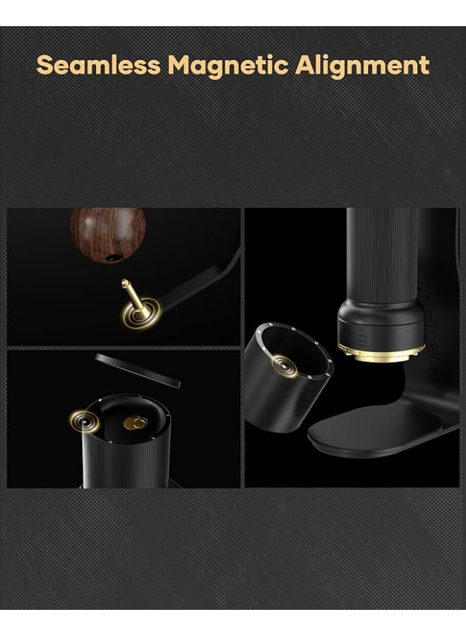 الكوكيناري مطحنة قهوة يدوية Cocinare ESSENCE GO B38 Ultra – مع حقيبة حمل، سعة 30 جم، شفرات GhostEdge Ultra مع 80 درجة طحن، مثالية للقهوة المقطّرة والإسبريسو والكولد برو (أسود) - Image 3