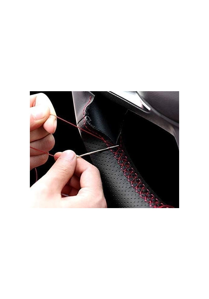 Kivnto DIY Stitching Carbon Fiber Steering Wheel Cover for Chevrolet Models - 15 Inches - Image 3