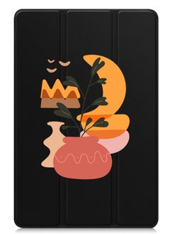 Protective Flip Case For Lenovo Xiaoxin Pad (2024) With Trifold Stand Auto Wake Sleep Shockproof Cover Vase in moonlight