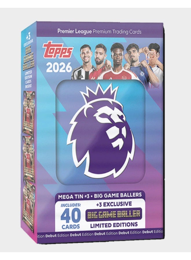 Topps Premier League 2025/26 - Mega Tin (Assorted) - Image 1
