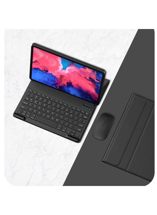For Lenovo Tab M11 TB330FU Bluetooth Keyboard Case M10 3Gen 328FU Colorful Backlight-Color:Lavender Gray [protective Cover + Square Keyboard + Mouse]]-Product Type:Lenovo Tab P11 Pro 2nd 11.2 (tb-132fu/138fc)