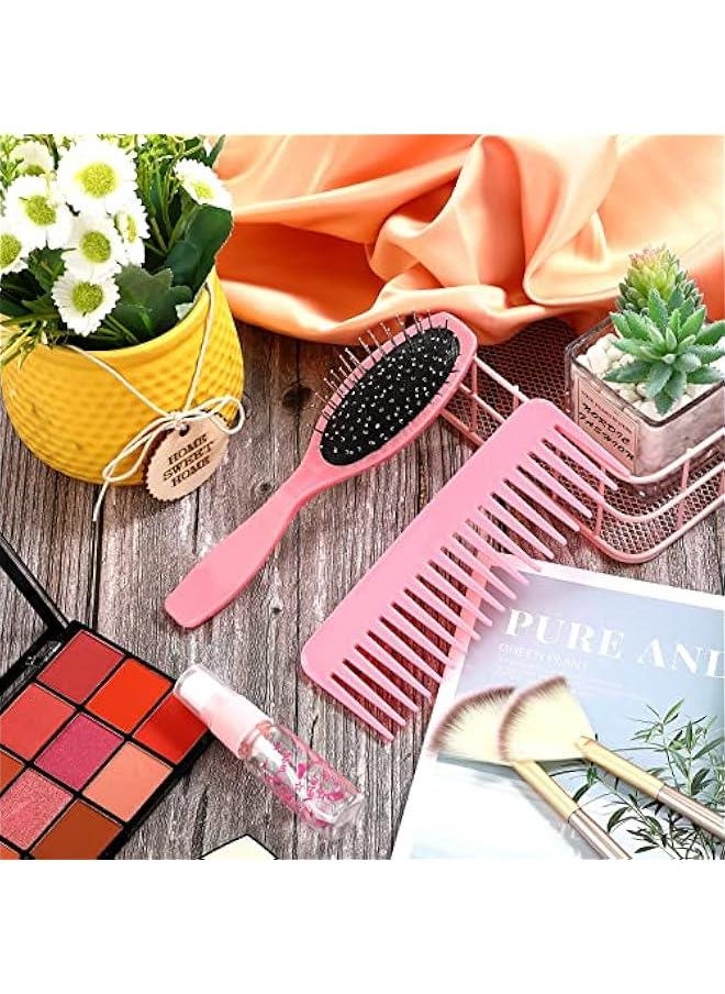 Generic - 3 Pieces Doll Wig Brush Set with Spray Bottle, Comb and Styling Accessories for 18 Inch Dolls(Light Pink) - Image 1