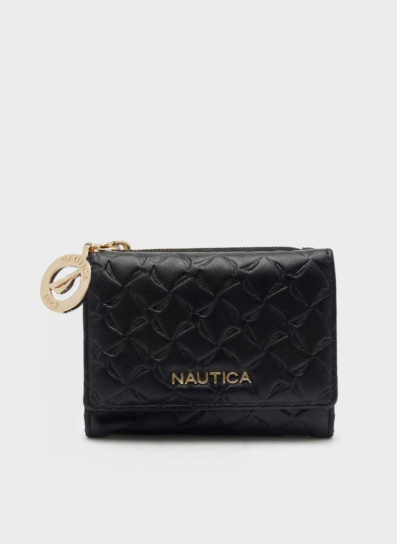 NAUTICA MARY Tri-Fold Monogram Wallet - Image 1
