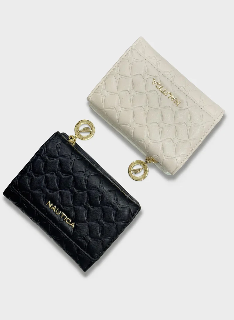 NAUTICA  MARY Tri-Fold Monogram Wallet for Women | Best Price UAE