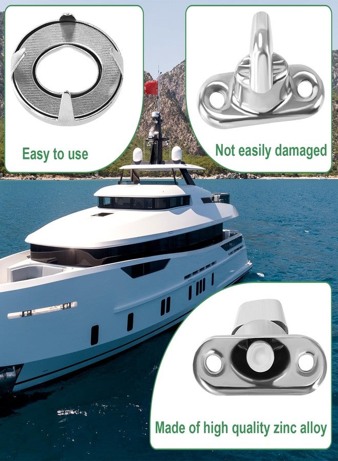 Mxxipp 15 Set Marine Grade Twist Lock Fasteners, Rustproof Turn Button Eyelet & Stud & Mounting Screws, Zinc Alloy Canvas Quarter Turn Fasteners for Boats - Image 4