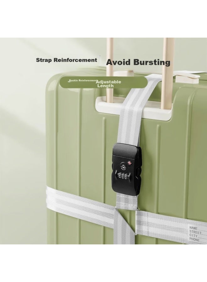 Buddy High Badi Luggage Strap, Customs Lock, Cross Packing Strap, Checked Baggage Reinforcement, Graduation Season Travel Suitcase, Anti-explosion Tightening Strap - Image 5