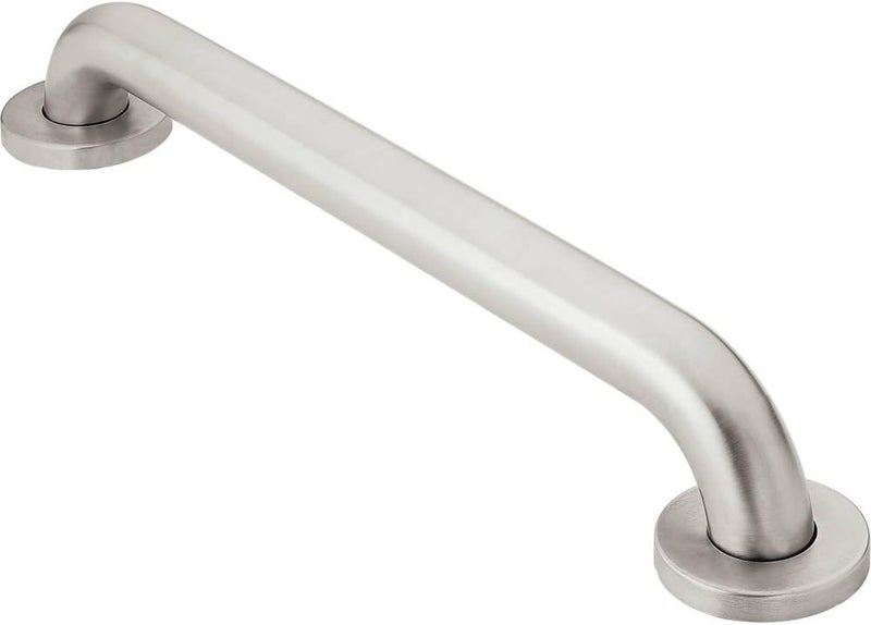 Moen Bathroom Safety 12Inch Stainless Steel Shower Grab Bar Shower Handle for Elderly or Handicap 8912
