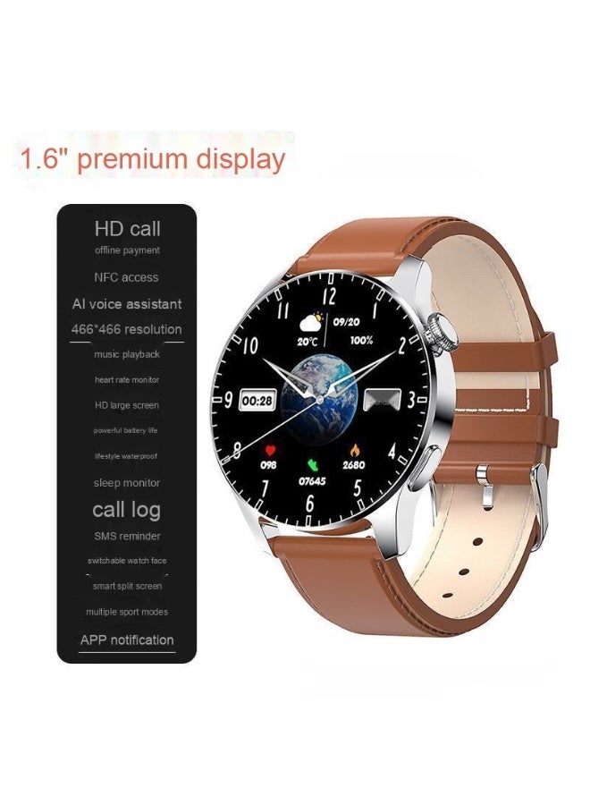 ساعة ذكية Watch GT8 مع مكالمات بلوتوث، دفع غير متصل، NFC، متعددة الوظائف، مقاومة للماء، سوار رياضي