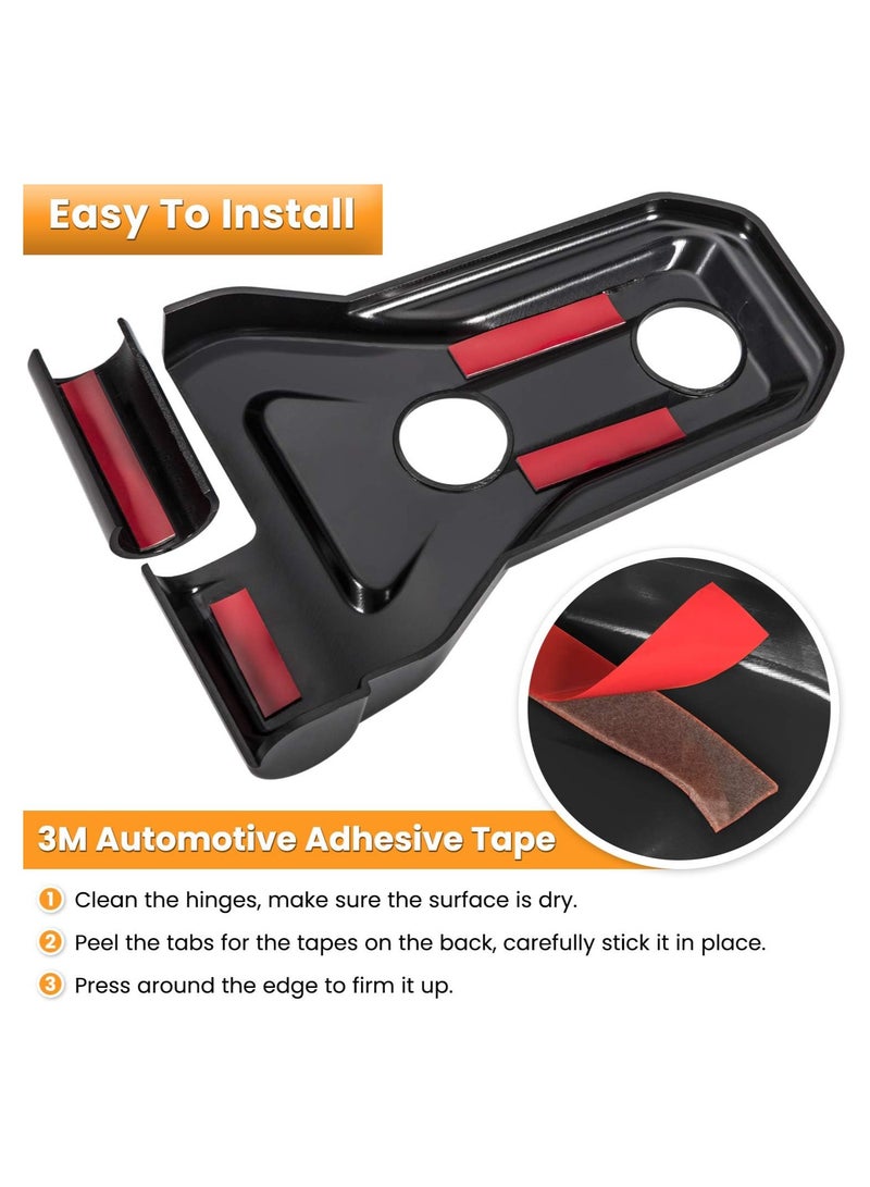 SYOSI 8Pcs Door Hinge Cover Trim Exterior Accessories Decoration for 2018 to 2022 for Jeep Wrangler JL JLU Sport Sahara Freedom Rubicon Unlimited Gladiator JT 2 Door And 4 Door - Image 5