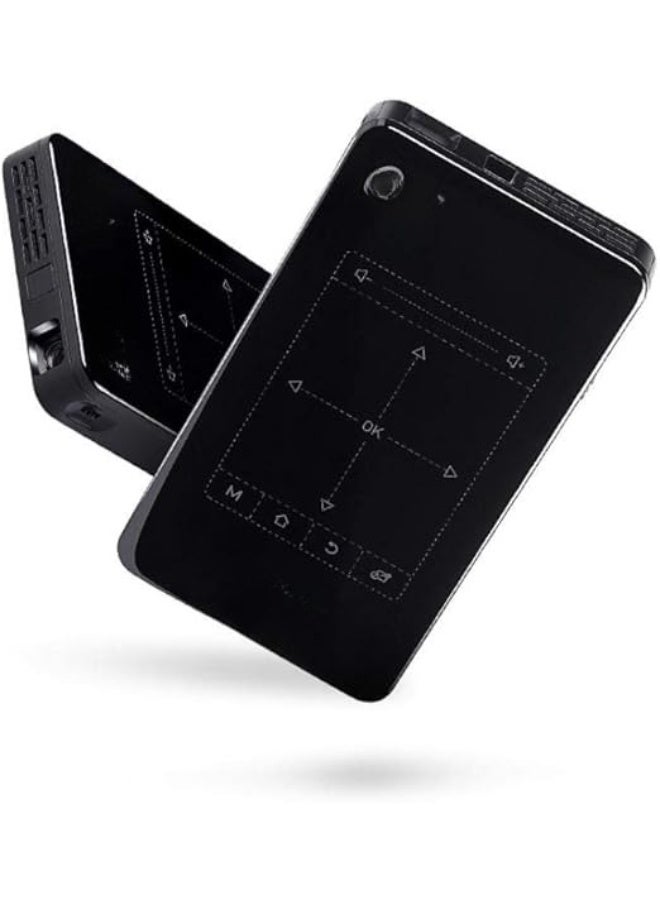 iTrends D7 Mini Projector Digital Display Laptop DLP RAM 2GB ROM 16GB 4K with Built-in WiFi and Bluetooth - Black 854x480