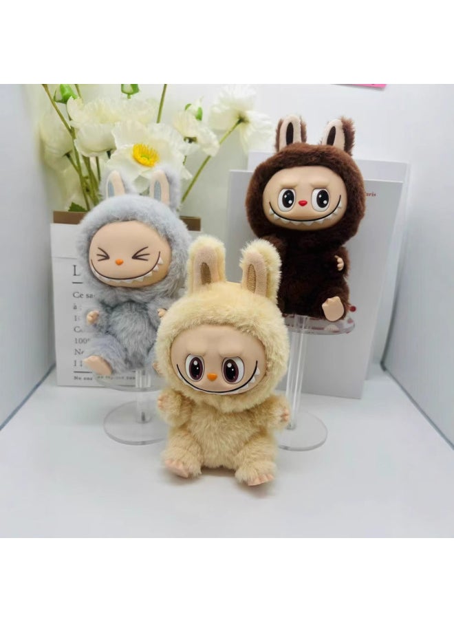 Sitting Position Pull Cloth Cloth Second Generation Plush Vinyl Doll Key Chain Pendant Tide Play Hand-made Home Decoration Decoration In Stock-Specification:Random Color One  - Image 5