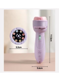 MOCOM Kids Flashlight Projector Toy | 80 Storybook Projections & 10 Slides | Educational Bedtime Torch Lamp for Toddlers 3-6 | Interactive Learning, Sensory Play, Safe Plastic Gift for Boys & Girls  - Image 5