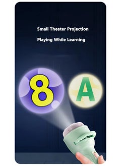 MOCOM Kids Flashlight Projector Toy | 80 Storybook Projections & 10 Slides | Educational Bedtime Torch Lamp for Toddlers 3-6 | Interactive Learning, Sensory Play, Safe Plastic Gift for Boys & Girls  - Image 3