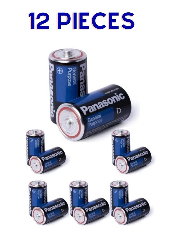Panasonic Panasonic General Purpose D Battery (12 Pieces)