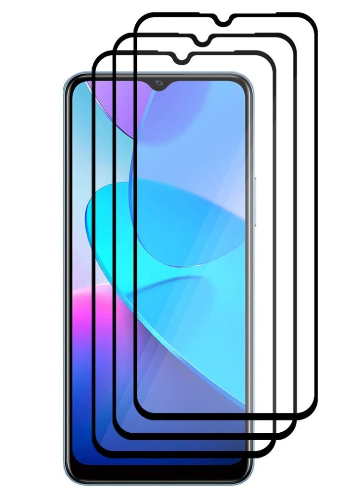 CATANES 3 Pack For Vivo Y11s Screen Protector Tempered Glass Full Glue Back - Image 2