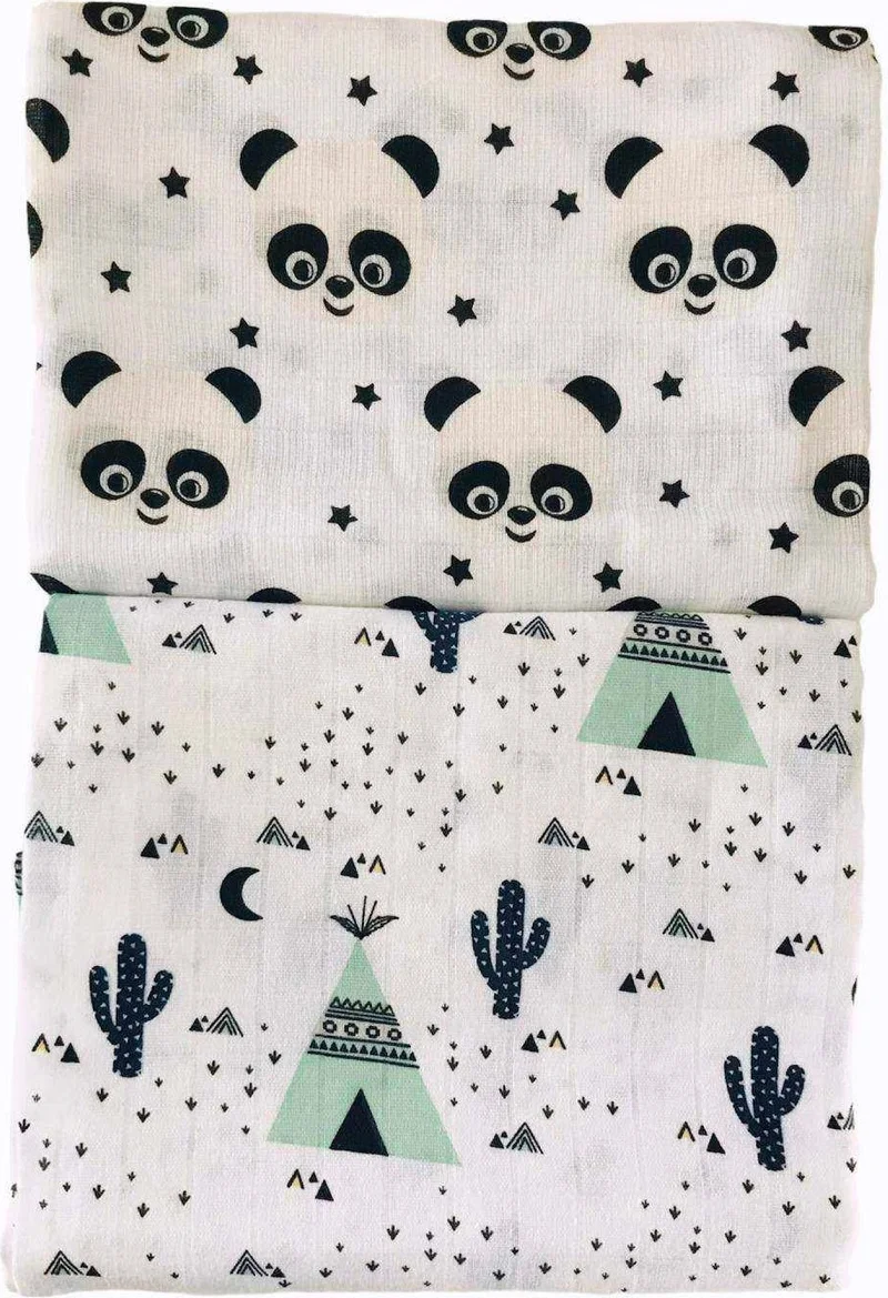 جونييروس 2 Pieces 110X110 Multi-Purpose Muslin Blanket